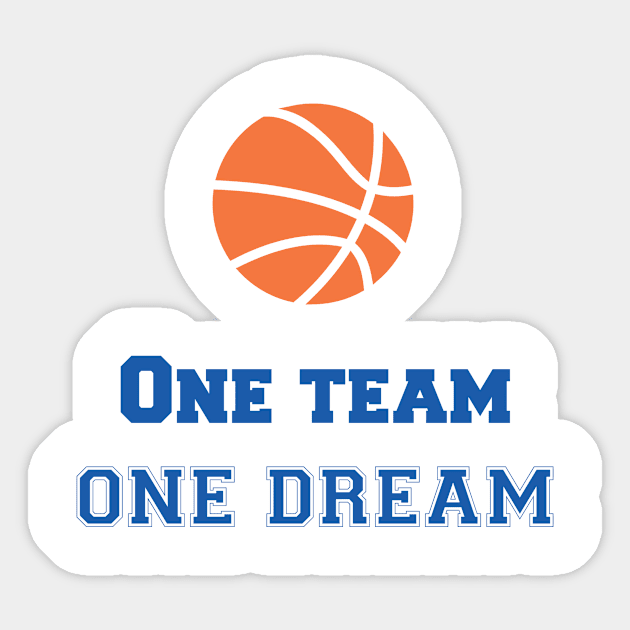 Team Quote One Team one Dream Basketball Sticker by AntiAntiFlorian